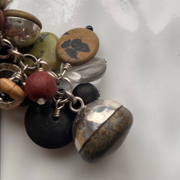 Silpada Multi-Stone and Sterling Bracelet fit up to 7” inch wrist. B2003 - Picture 6 of 10